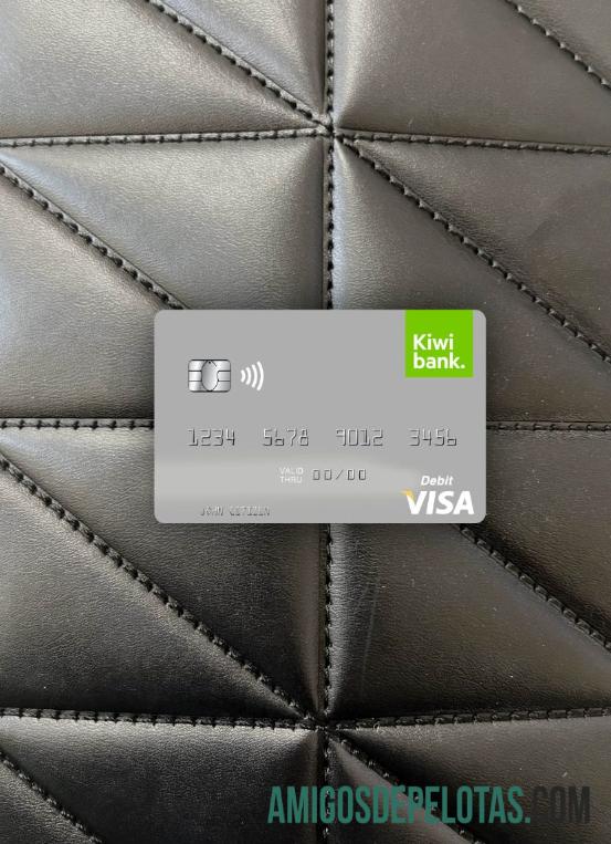 Cartão de débito Kiwibank Visa da Nova Zelândia Photolook Front modelo